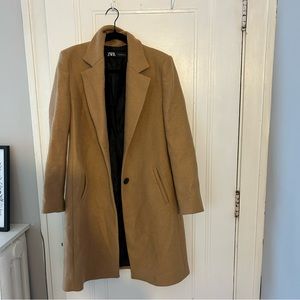 Zara Camel Wool Coat